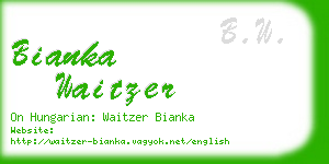 bianka waitzer business card
